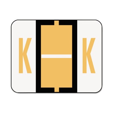 Smead Smead, A-Z COLOR-CODED END TAB FILING LABELS, K, 1 X 1.25, WHITE, 500/ROLL 67081